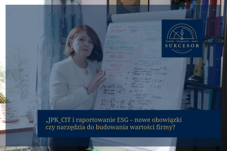 JPK_CIT i raportowanie ESG